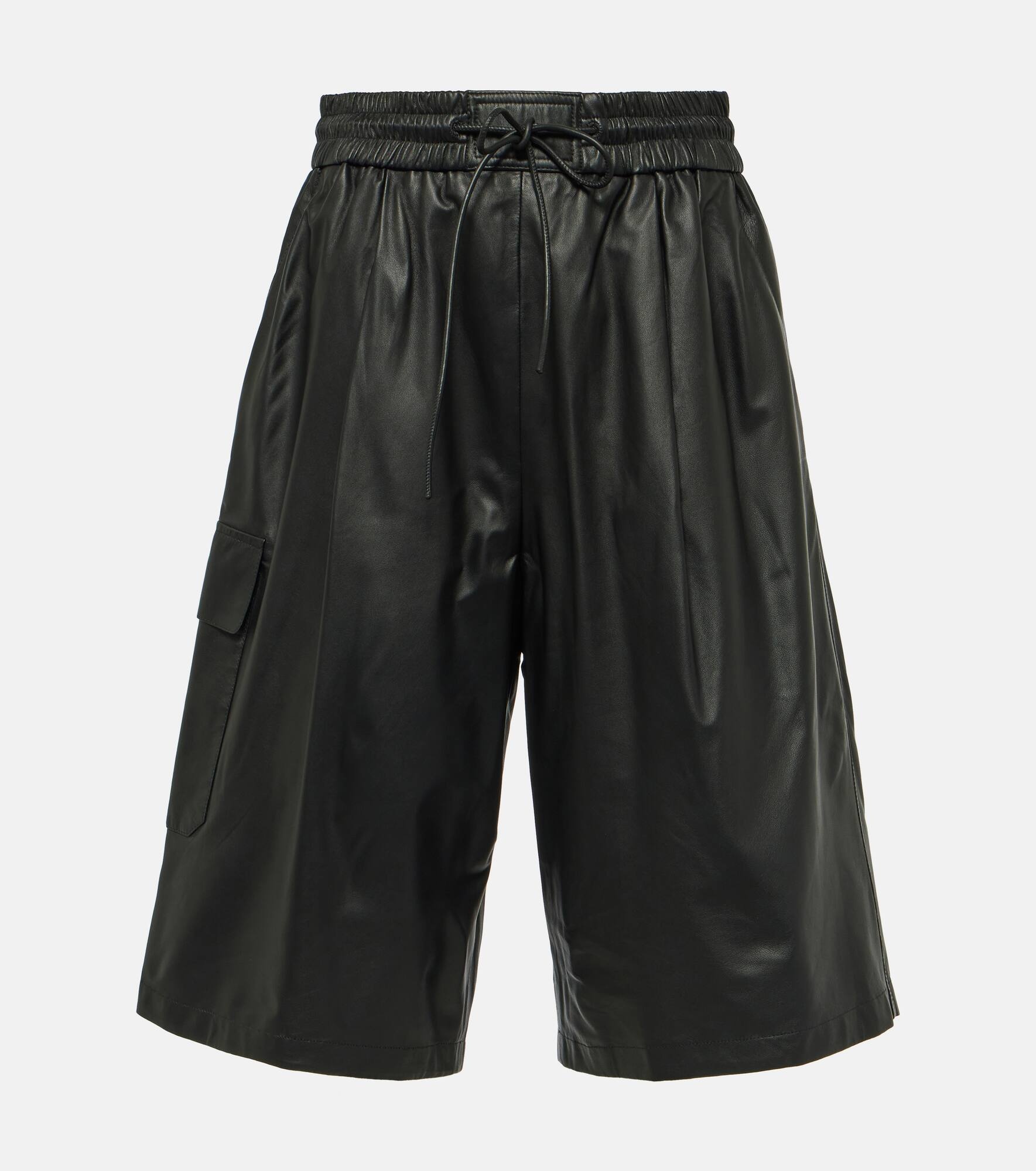 Leather Bermuda shorts - 1