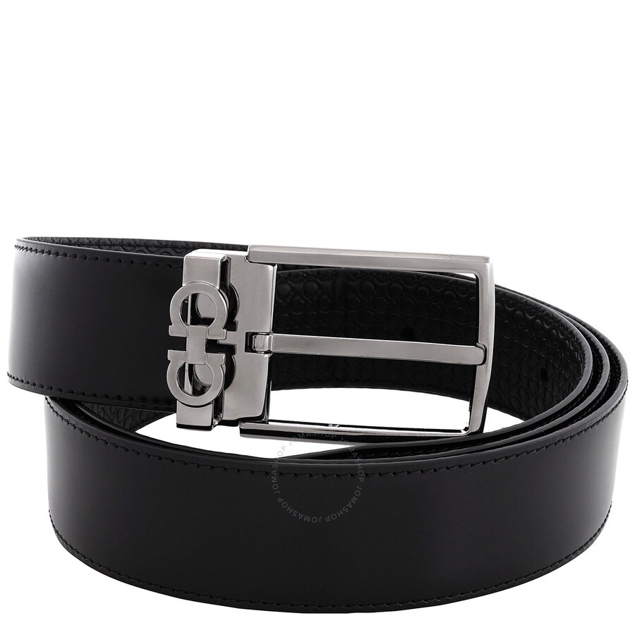 Ferragamo Gancini Buckle Reversible Leather Belt - 2