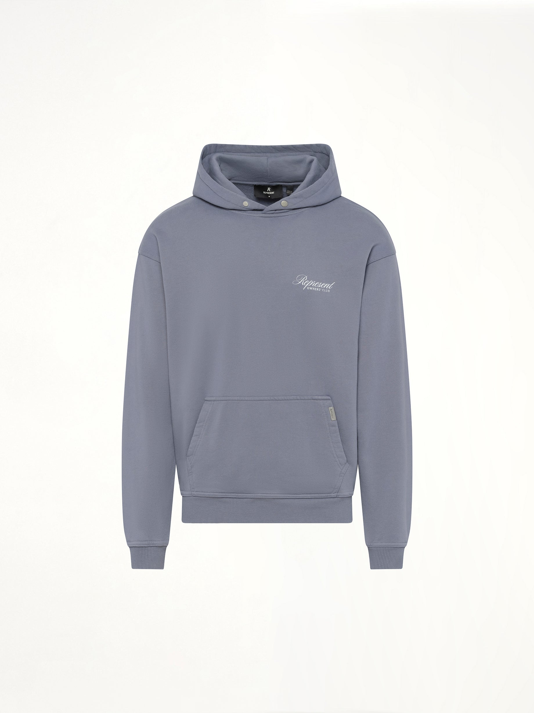 Represent Owners Club Script Hoodie in Dusty Blue - 2