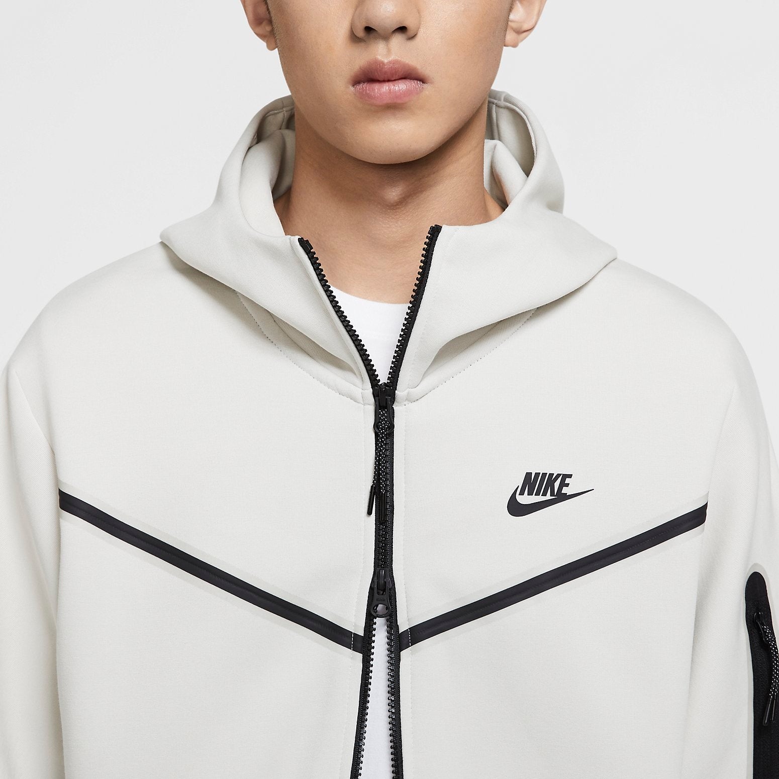 Nike Sportswear Tech Fleece Full-Zip Hoodie 'White' CU4490-072 - 2