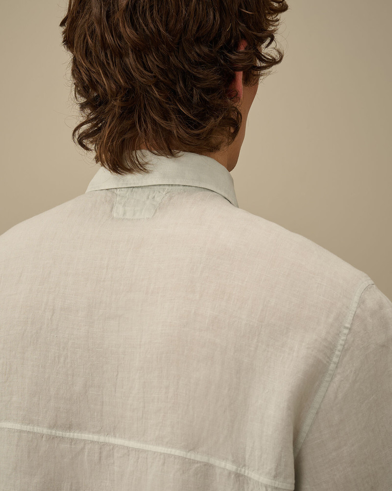 Linen Boxy Short Sleeve Shirt 6