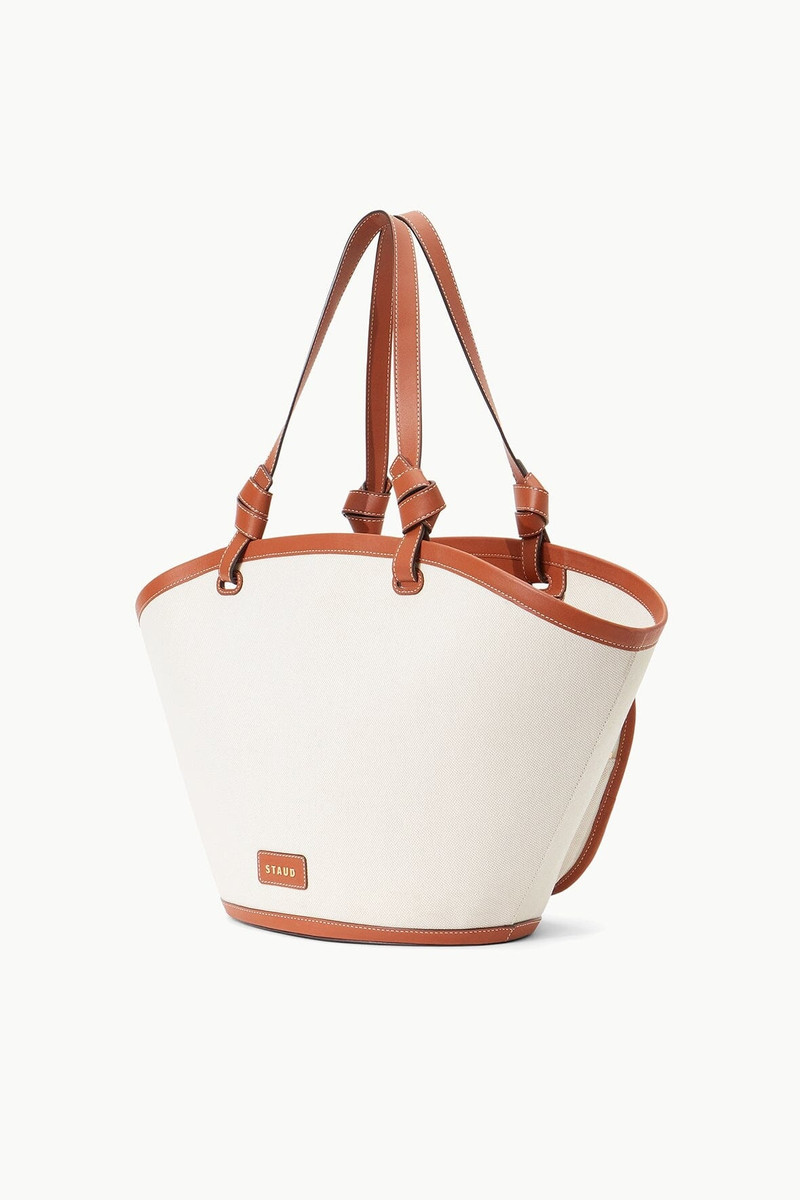 STAUD REPLAY TOTE NATURAL TAN 3
