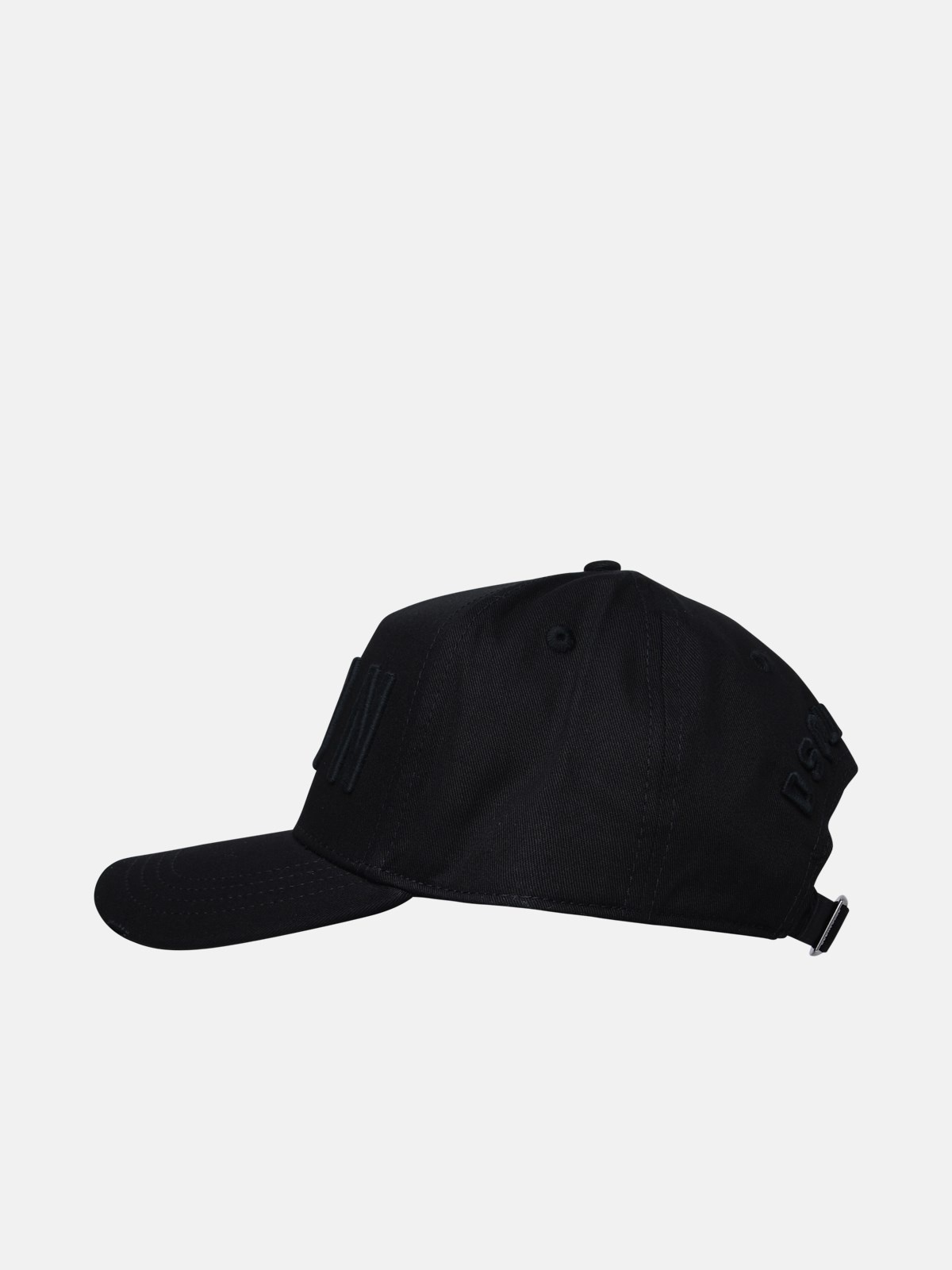 BLACK COTTON ICON HAT - 2