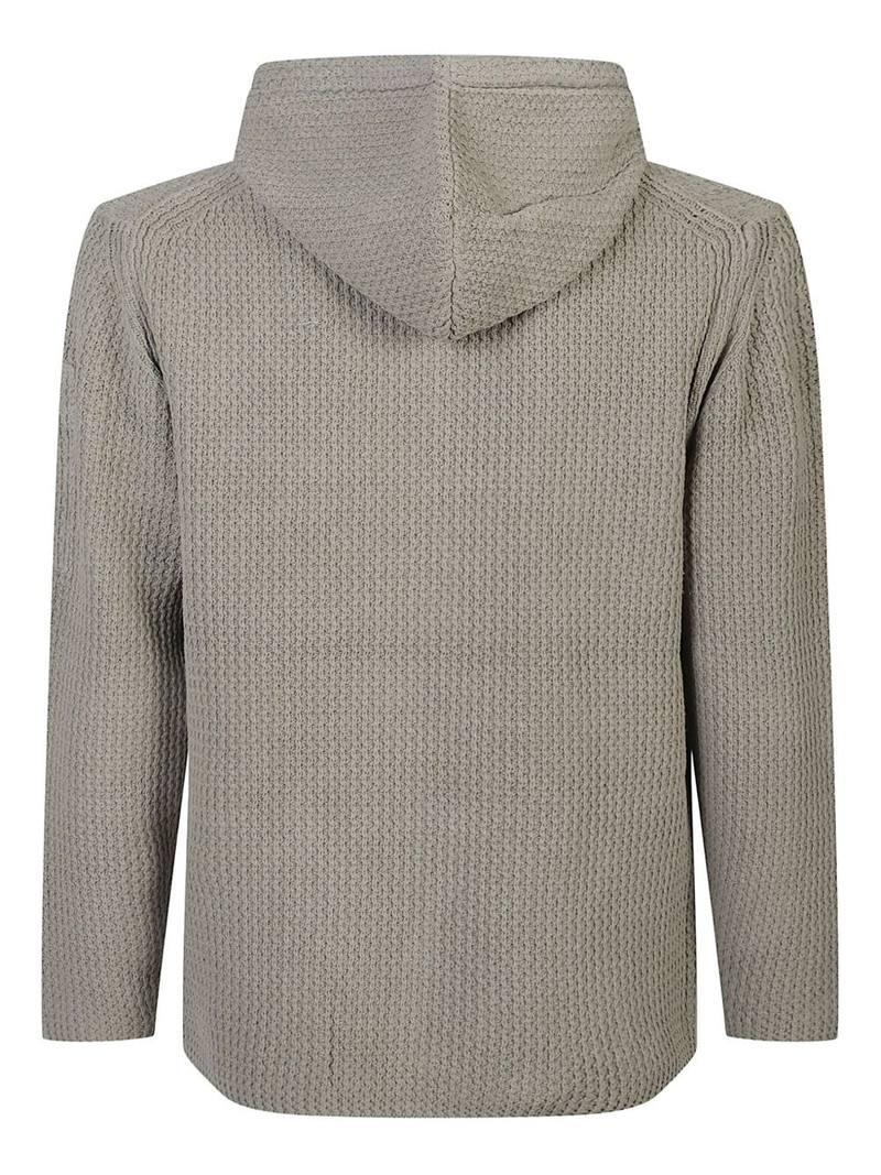 C.P. Company hooded waffle-knit hoodie outlook