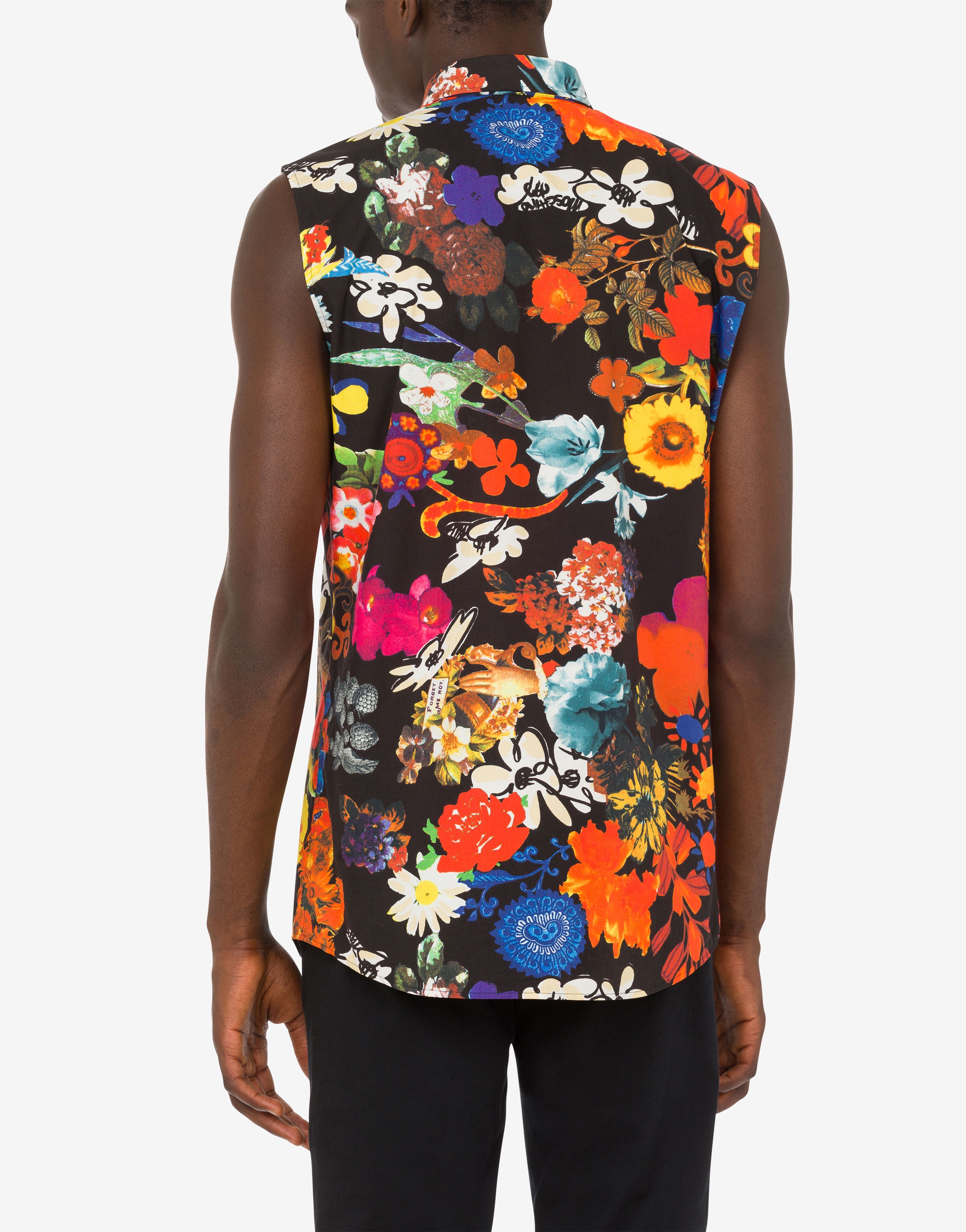 ALLOVER FLOWERS SLEEVELESS SHIRT - 3