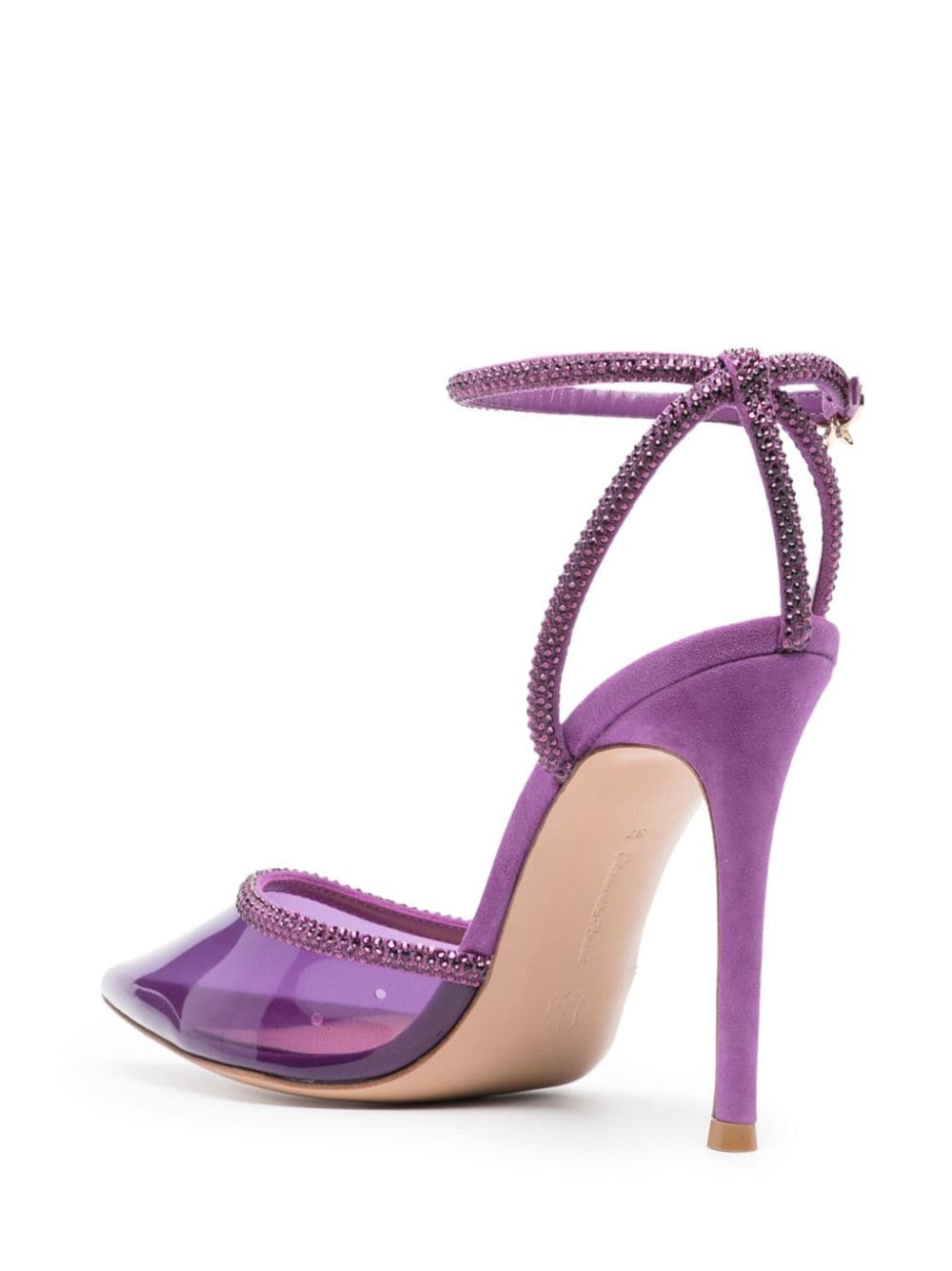 Plexi 110mm crystal-embellished pumps - 3