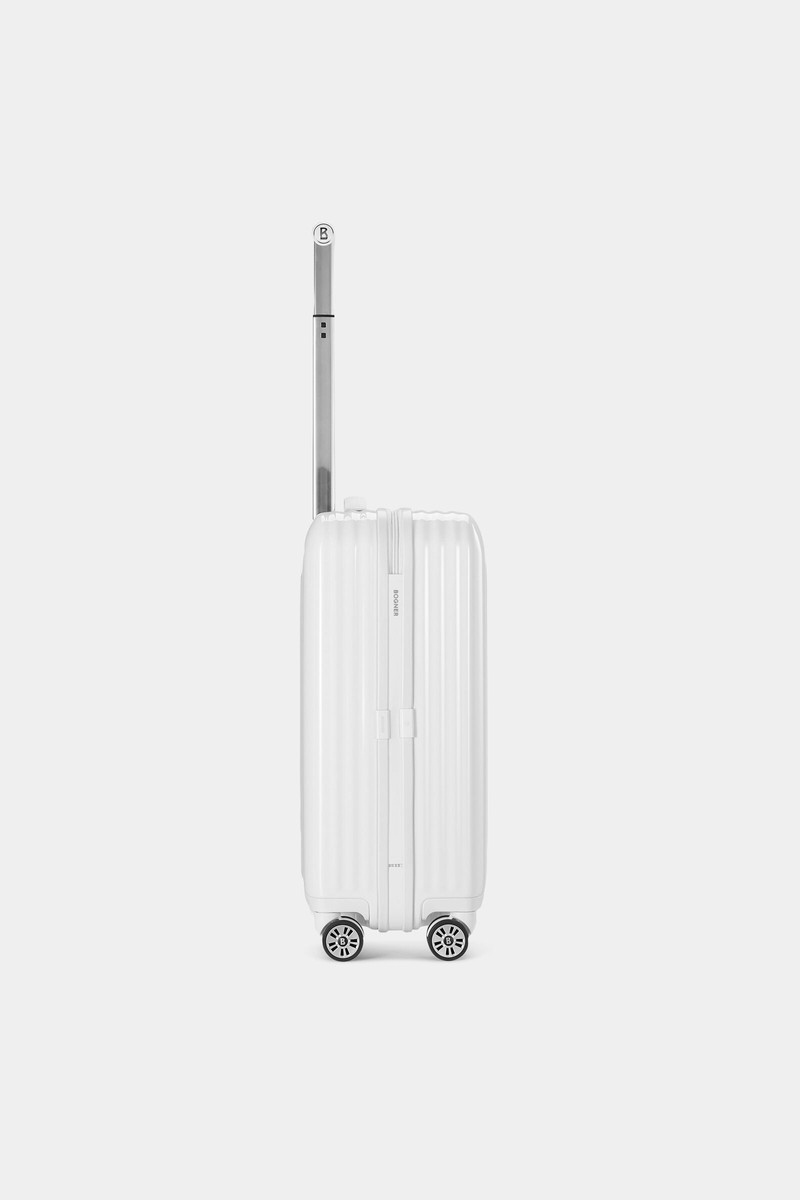 Piz small hard shell suitcase in White 4