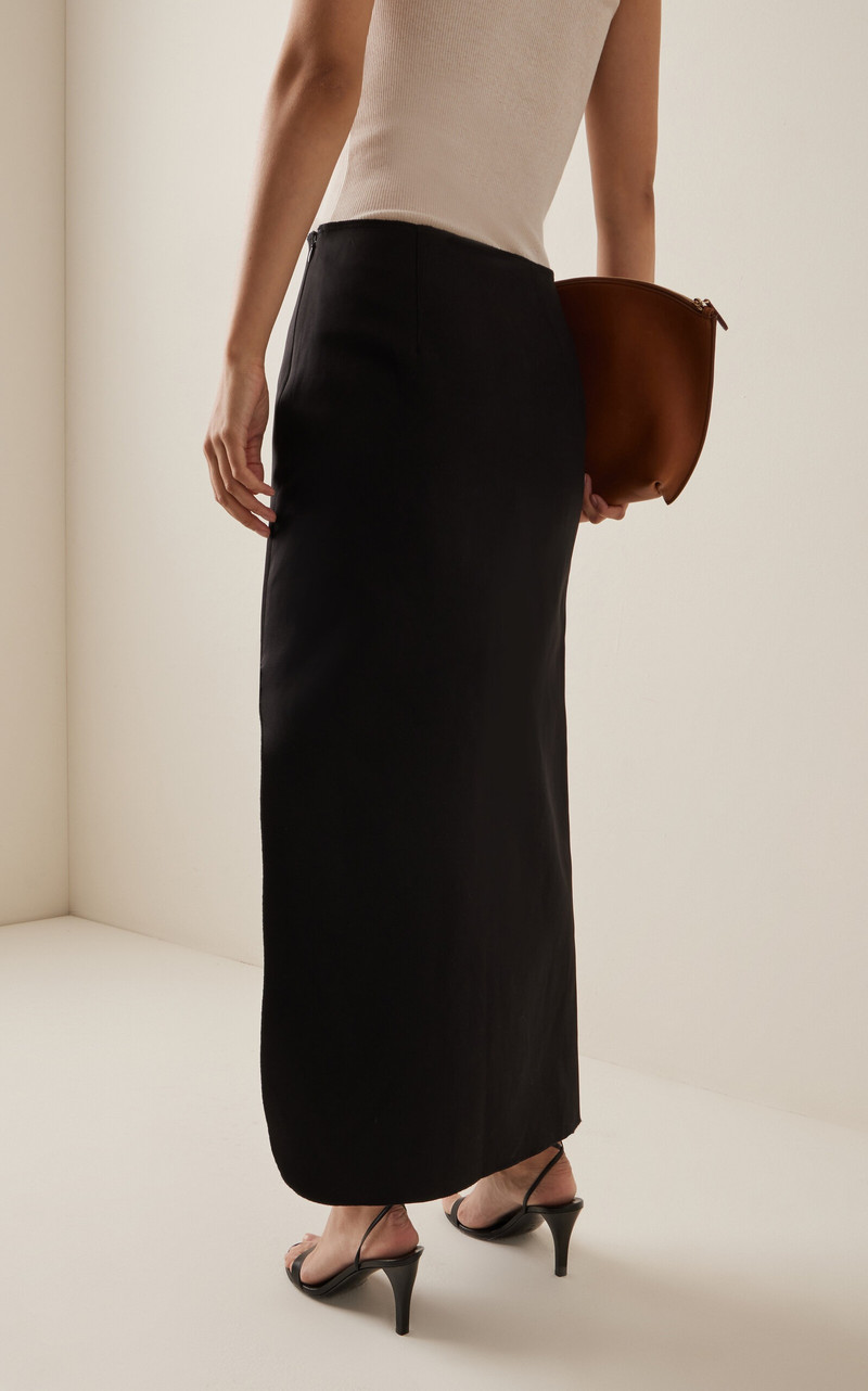 Wick Slit-Detailed Midi Skirt black 5