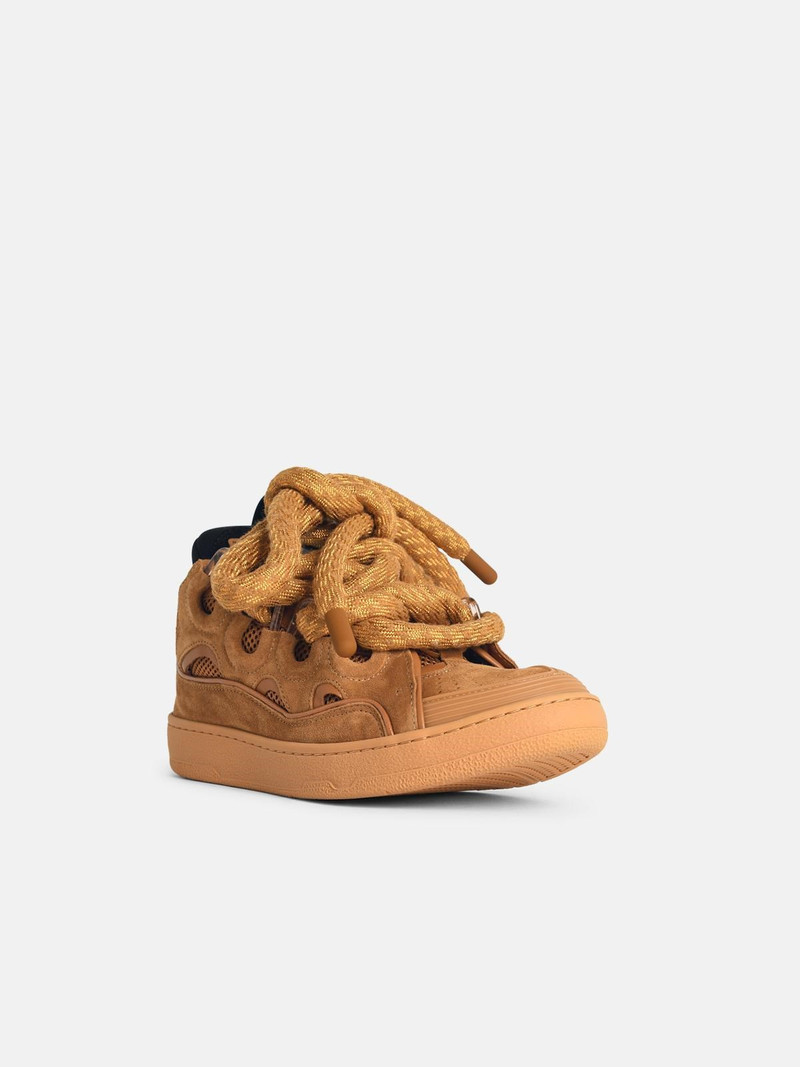 Lanvin 'CURB' BEIGE LEATHER BLEND SNEAKERS outlook