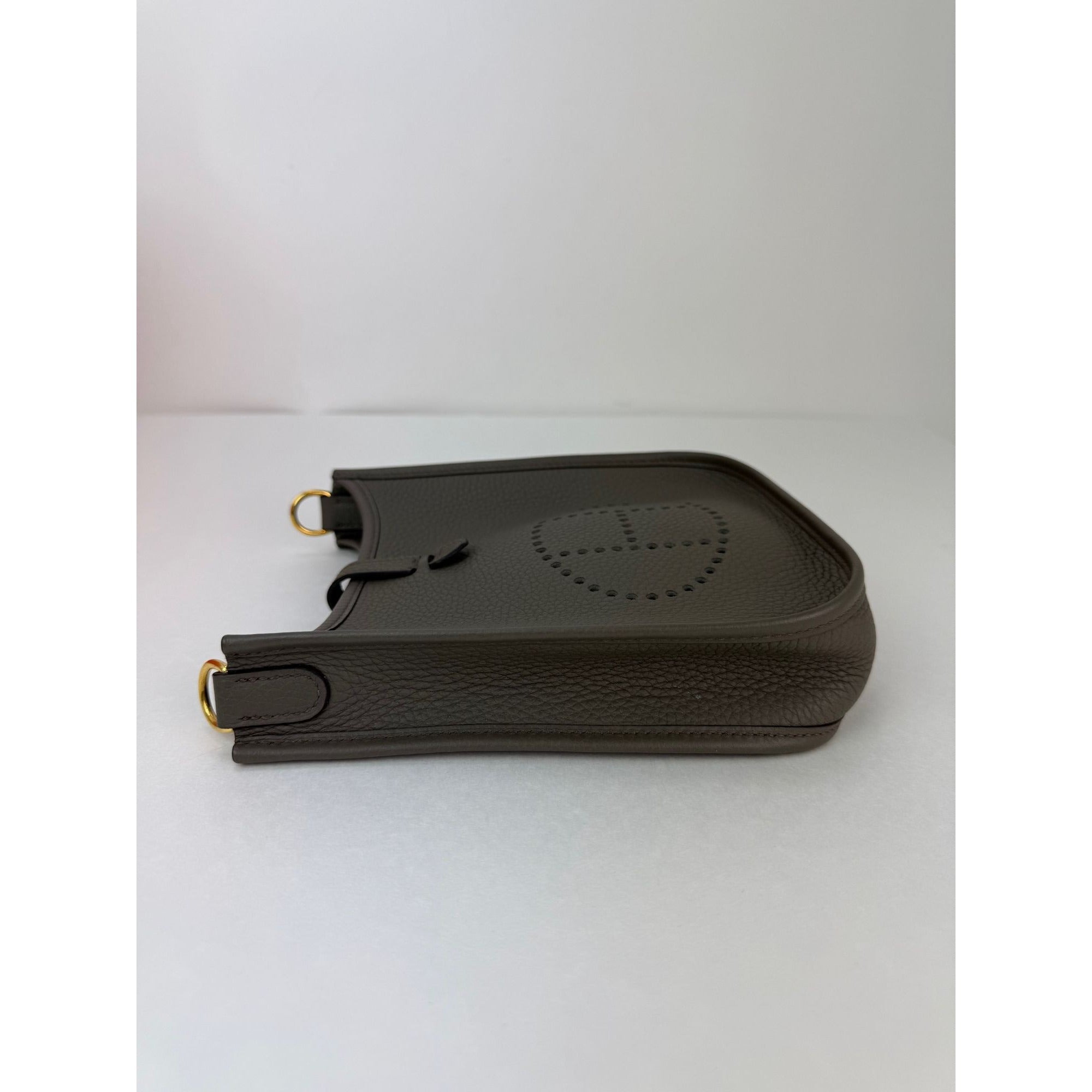 Hermes Taurillon Clemence Evelyne TPM Etoupe Crossbody Bag - 10