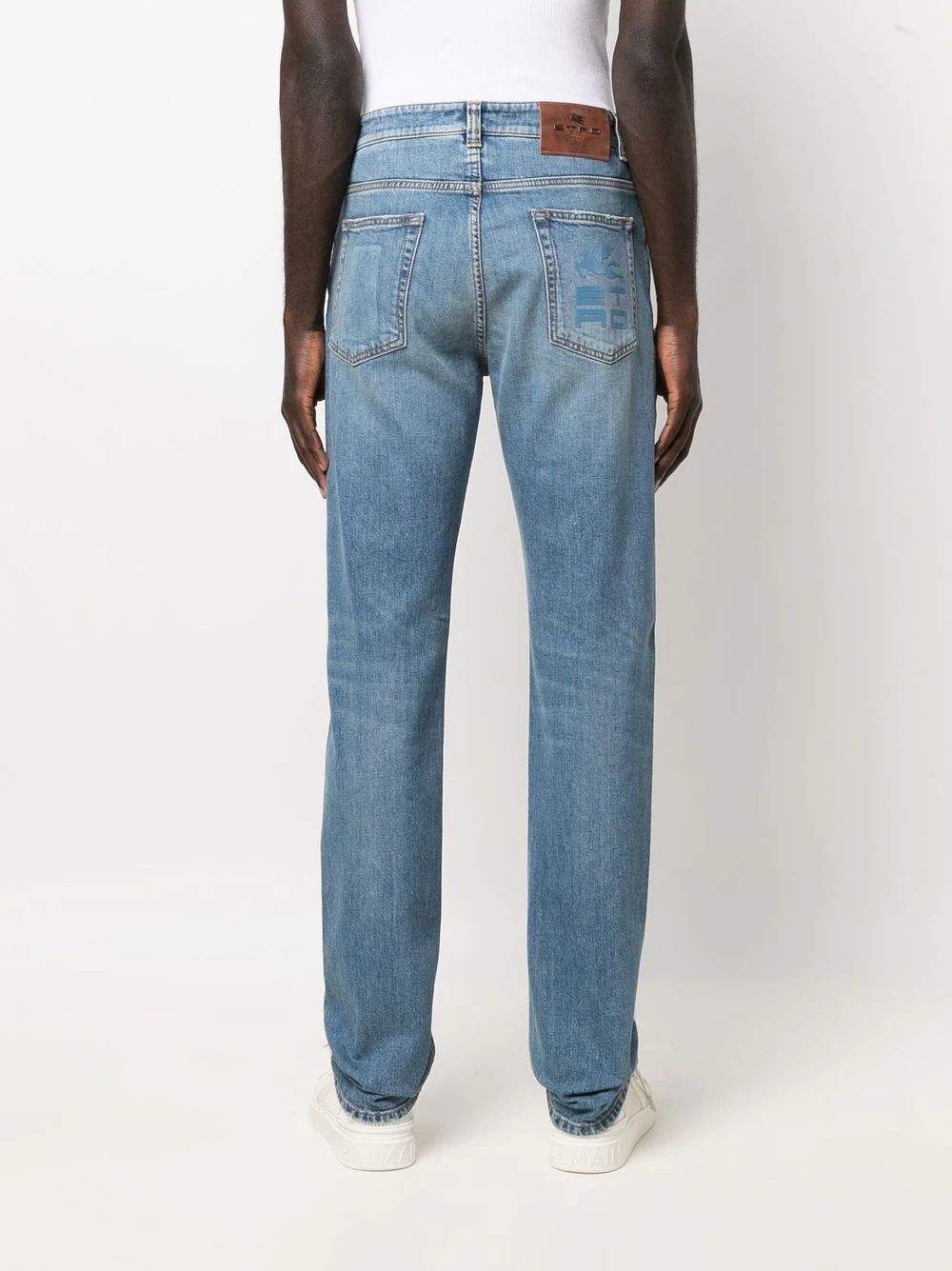 slim-cut denim jeans - 4