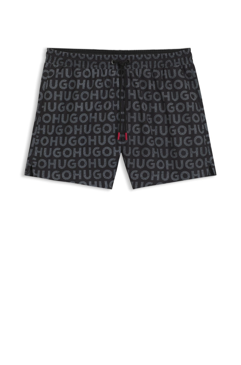 LOGO-PRINT SWIM SHORTS WITH DRAWCORD 1
