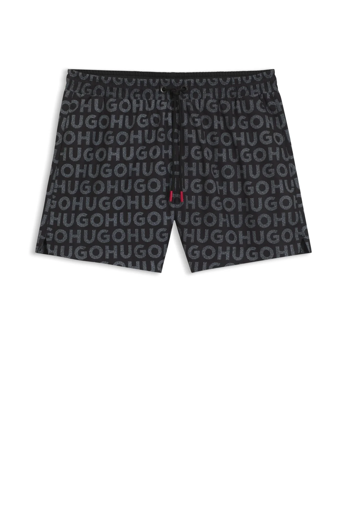 LOGO-PRINT SWIM SHORTS WITH DRAWCORD - 1