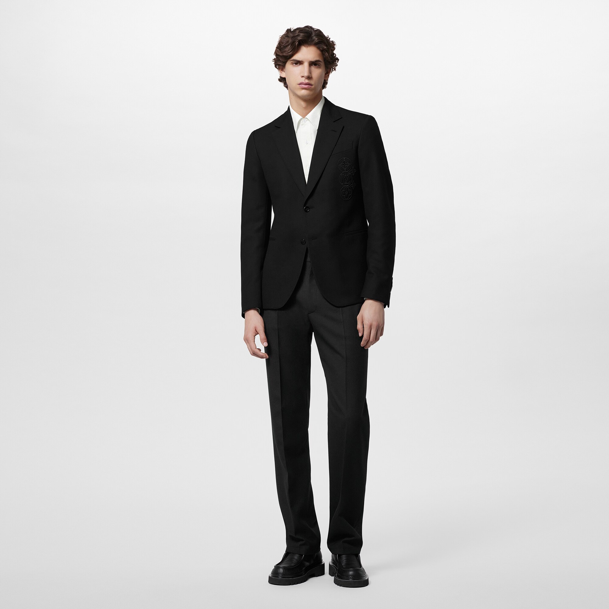 Embroidered Signature Wool Pont Neuf Jacket - 4