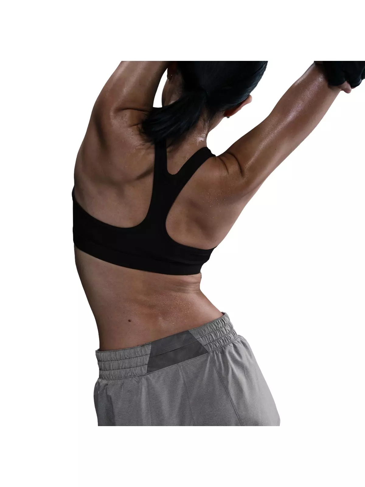 Women's One Dri-FIT Mid-Rise 3" Brief-Lined Shorts - Grey - 2