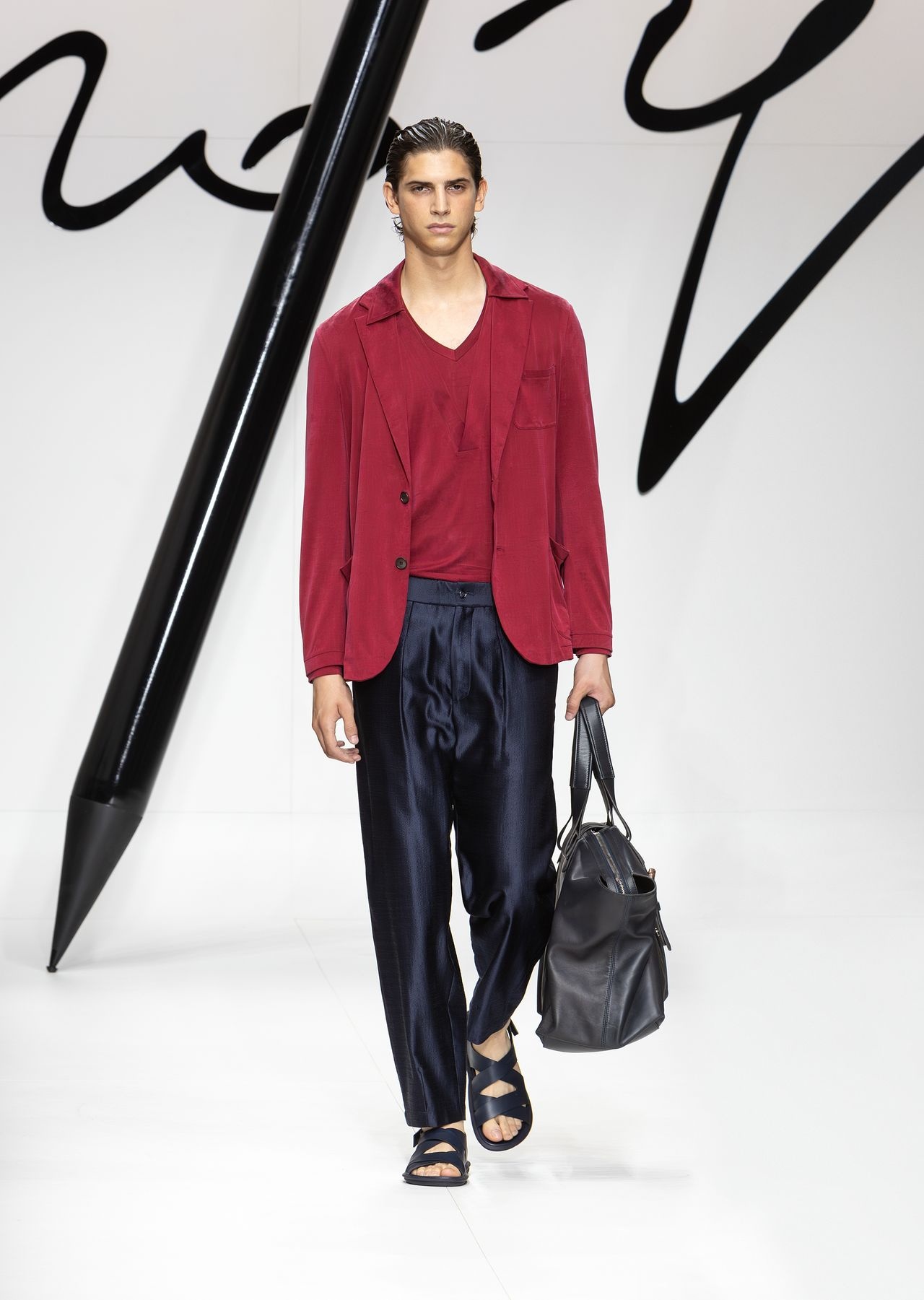Single-breasted jacket in stretch cupro jersey - 6