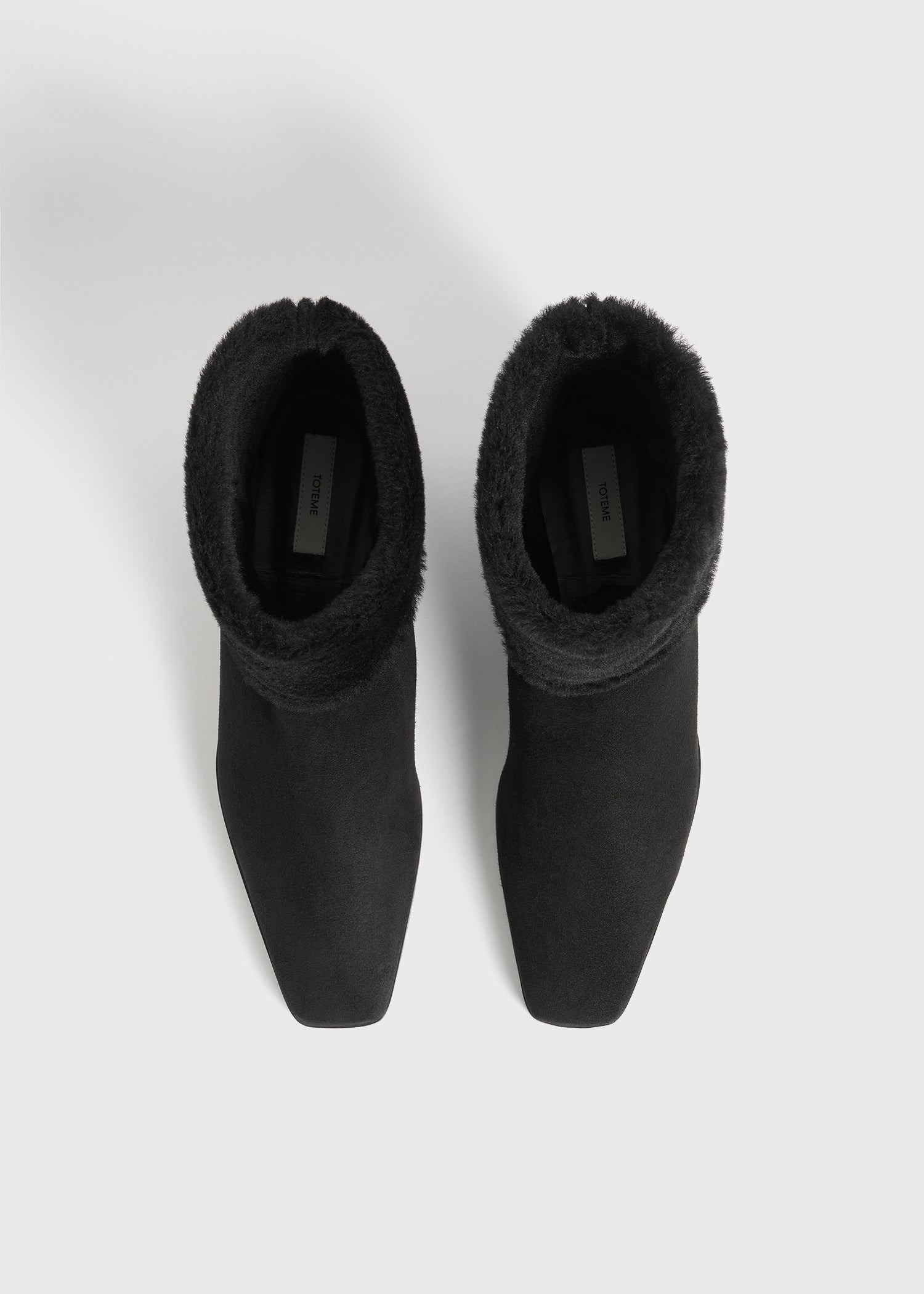 Fold-down shearling boots black - 4