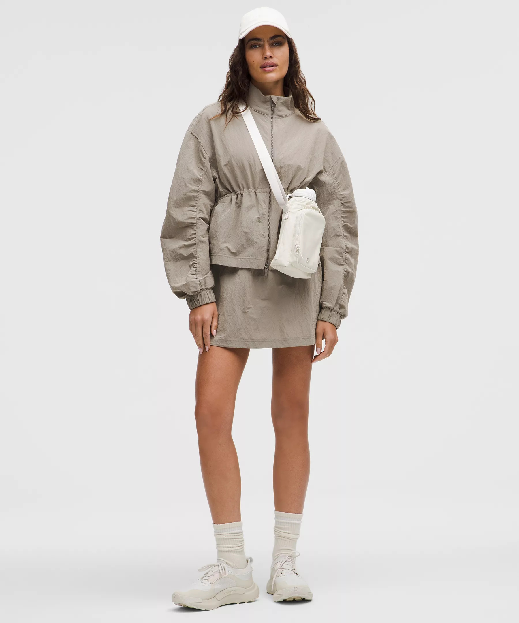 Crinkle Nylon Cinchable Jacket - 2