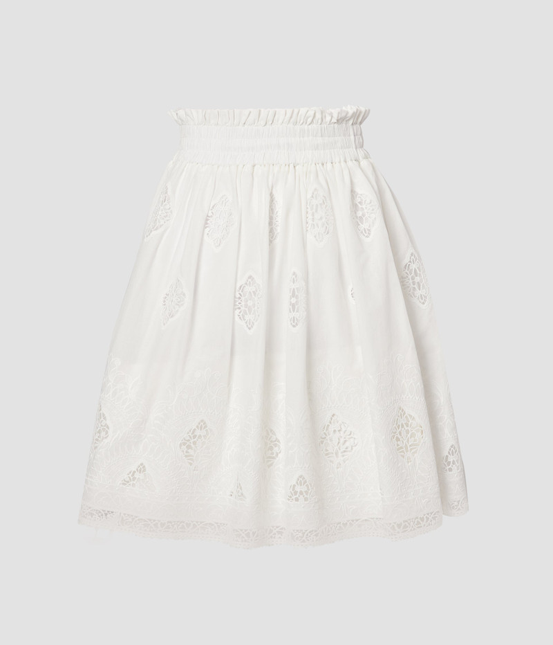 MINI SKIRT WITH GATHERED WAIST 1