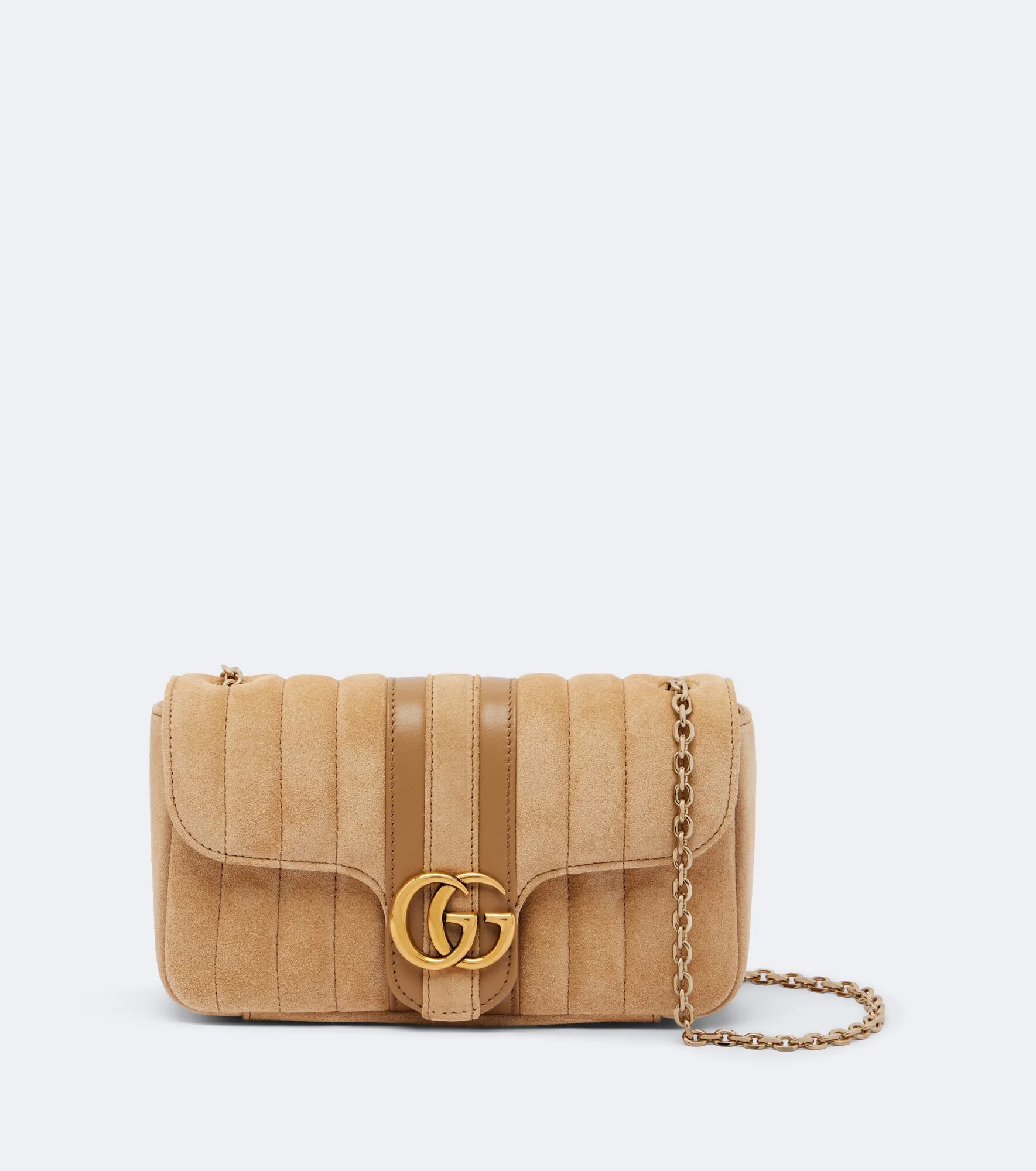 GG Marmont Mini suede shoulder bag - 1