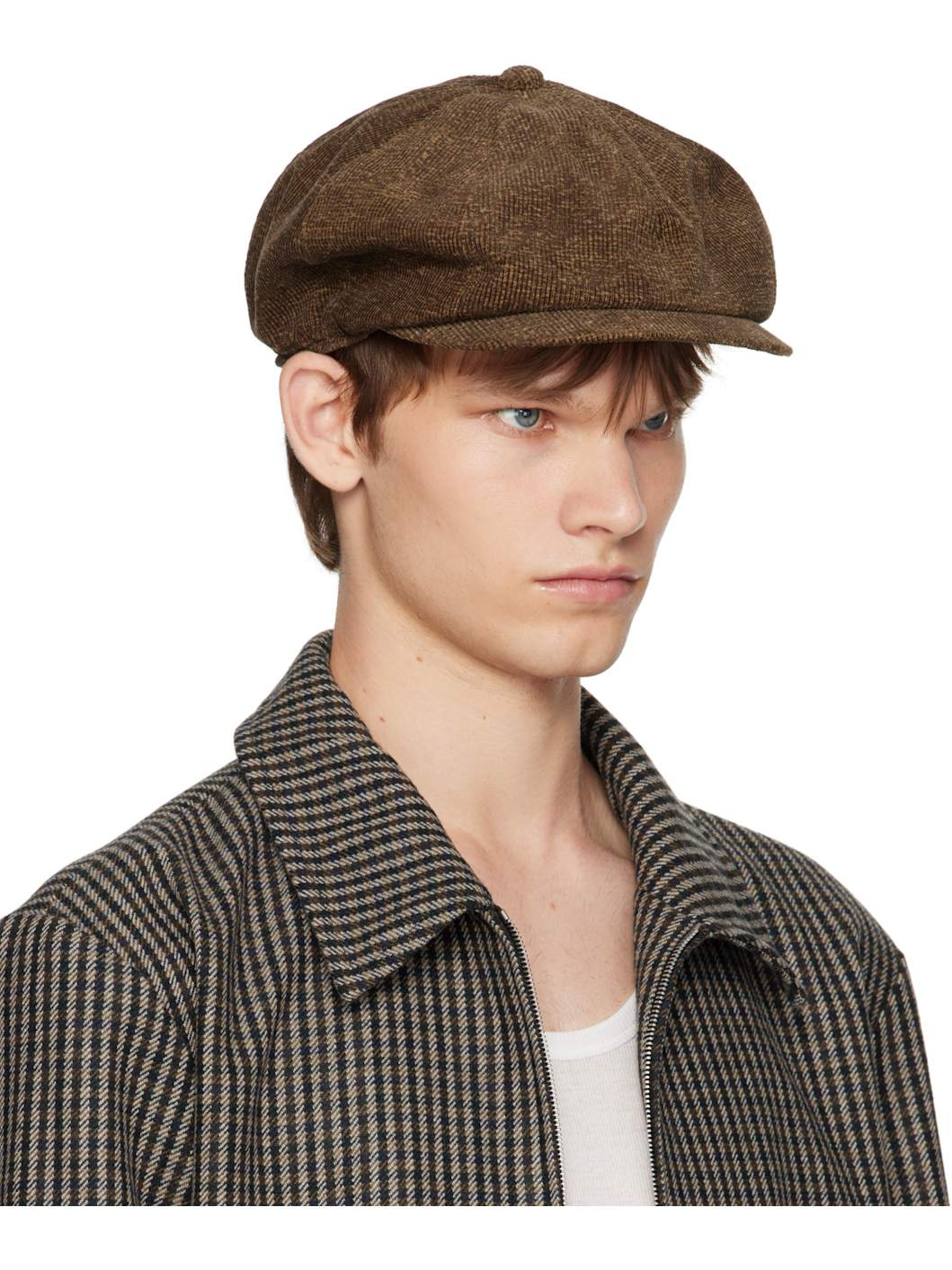 Brown Lot. 006 Newsboy Cap - 2