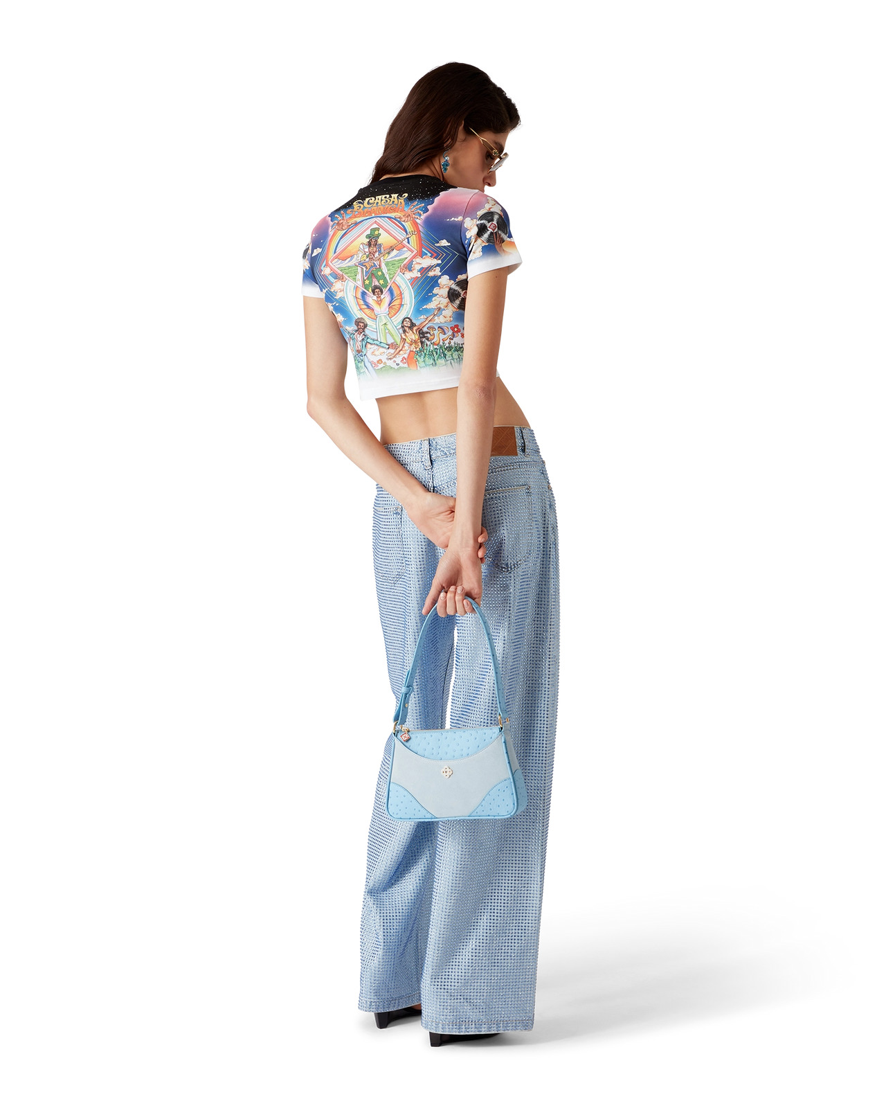 Crystal Embellished Jeans | Casablanca Paris - 3