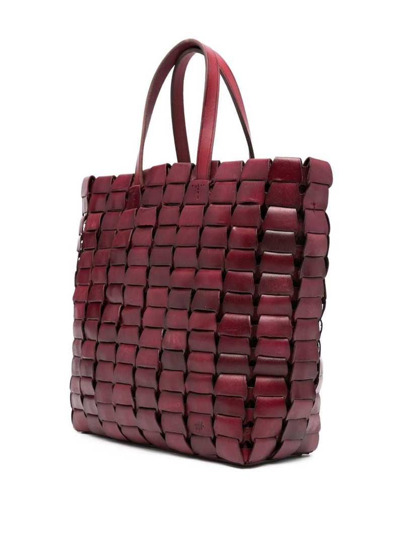 DRAGON DIFFUSION woven leather tote bag outlook