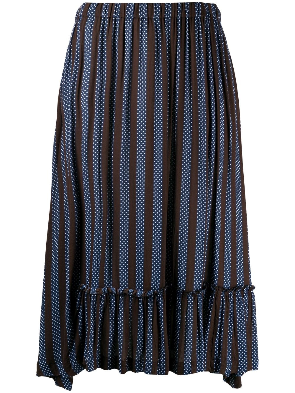 polka-dot pleated skirt - 1