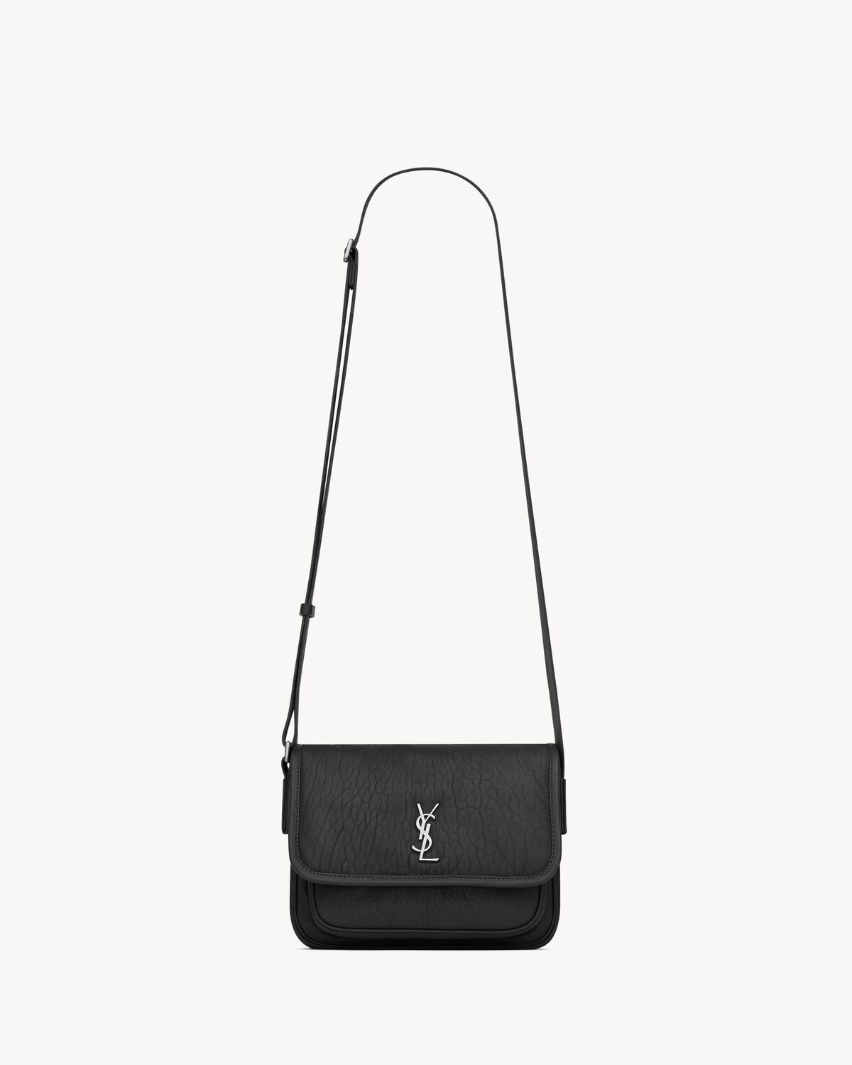 NIKI SMALL MESSENGER IN GRAINED LAMBSKIN - 1