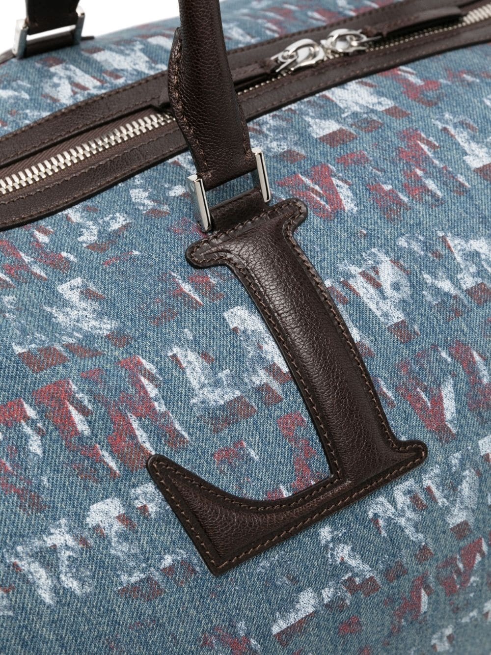 x Future monogram-pattern denim holdall - 3