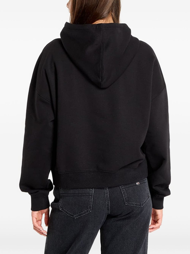logo-print drawstring hoodie 3