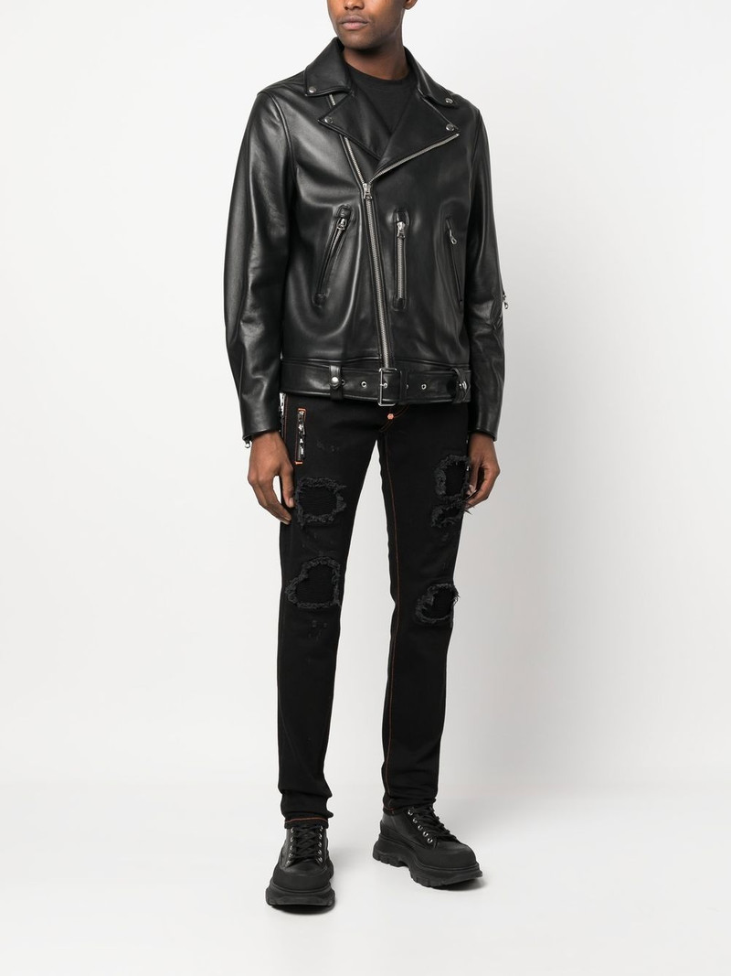 PHILIPP PLEIN ripped slim-cut jeans outlook