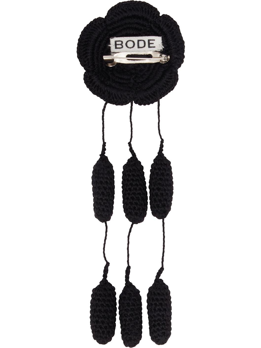 【関税込み】Bode ブラック Blossom ブローチ BODE Black Blossom Brooch | REVERSIBLE