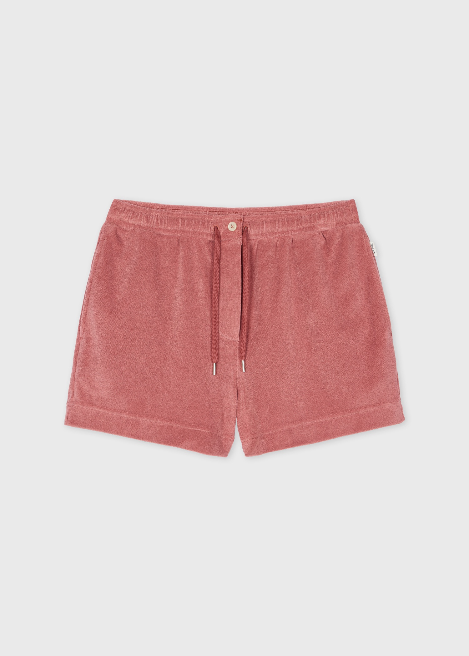 Women's Pink Towelling Short Sleeve Shirt & Shorts Set - 3