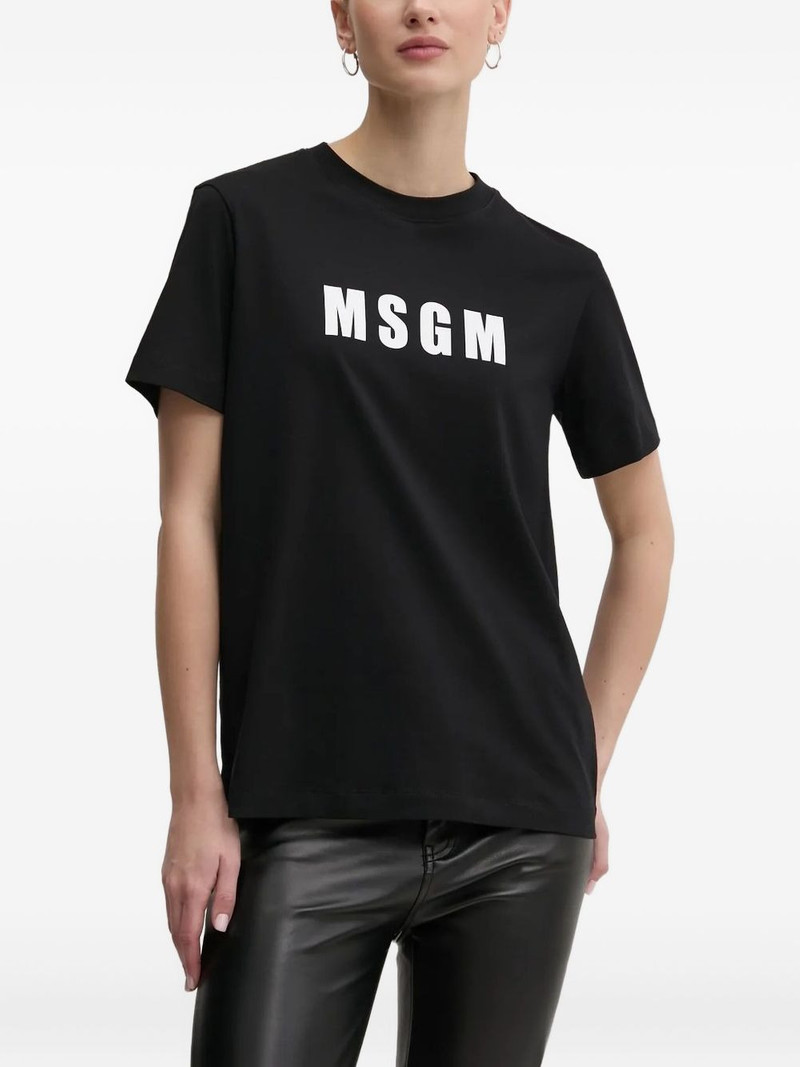 MSGM logo-print T-shirt outlook