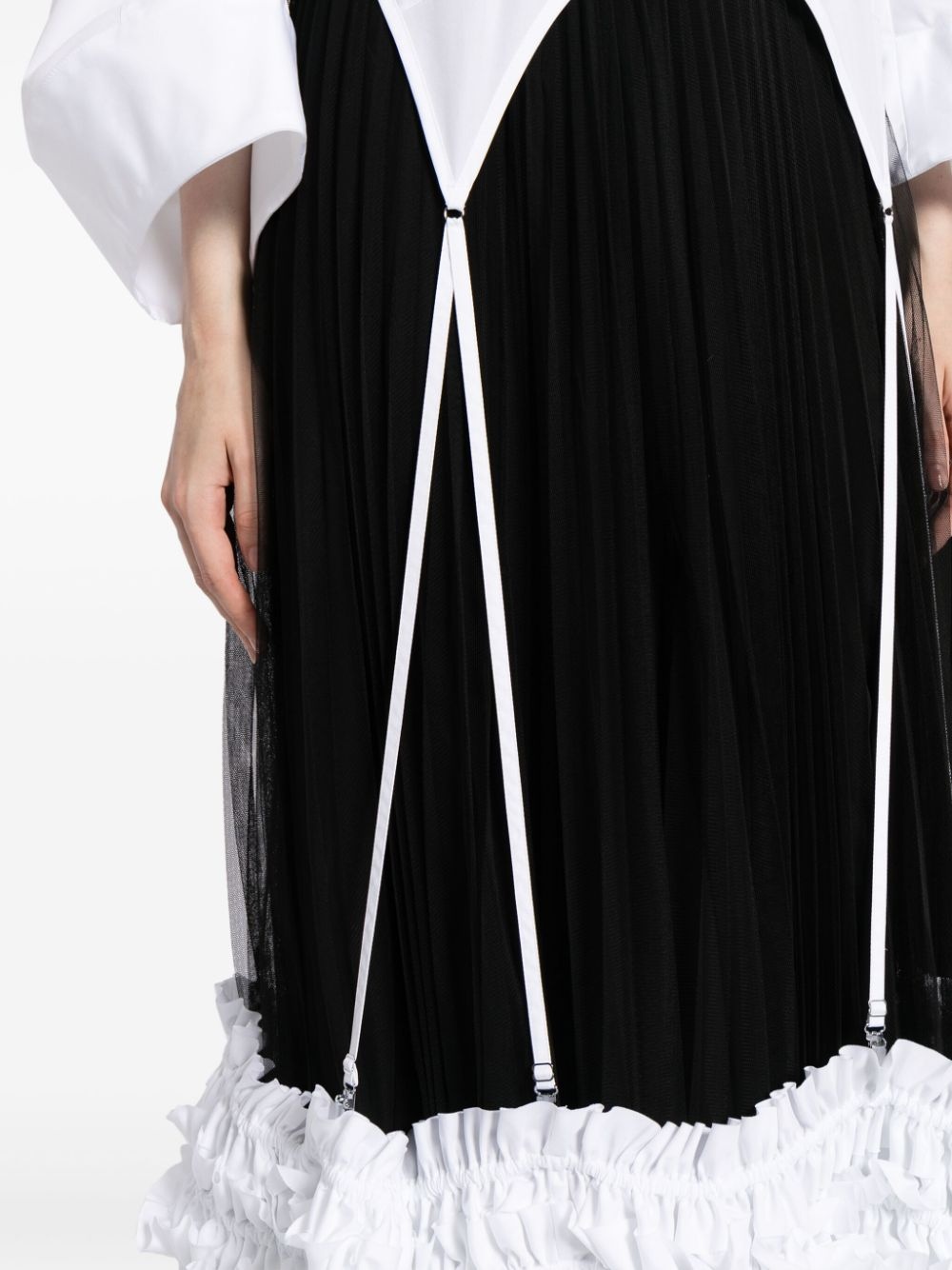ruffled cotton garter shirt - 5