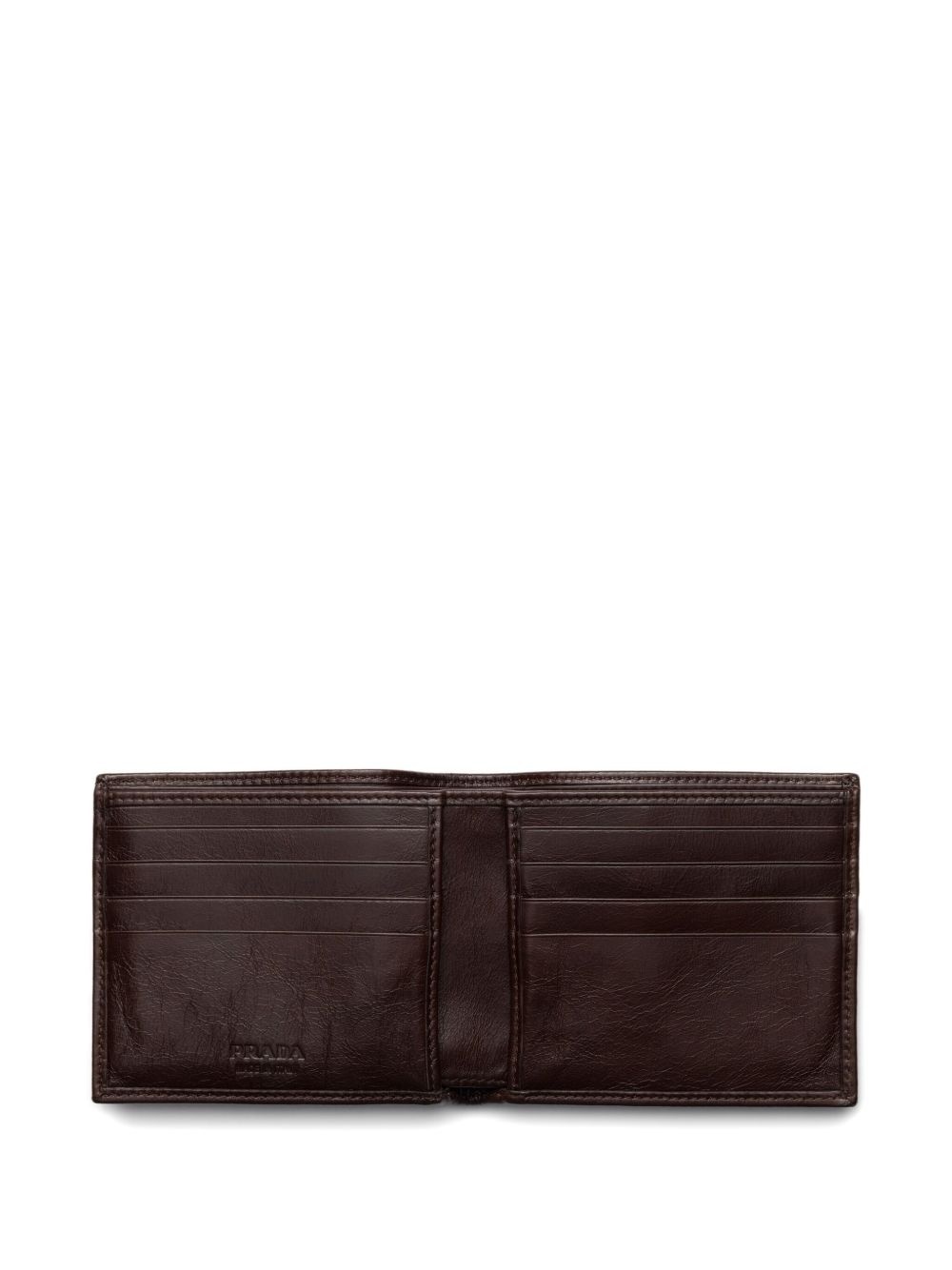 logo-plaque leather wallet - 3