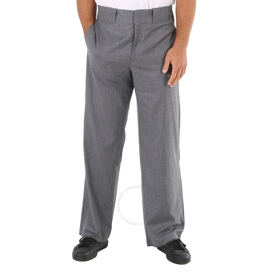 Emporio Armani Men's Grigio Straight-Leg Trousers - 3