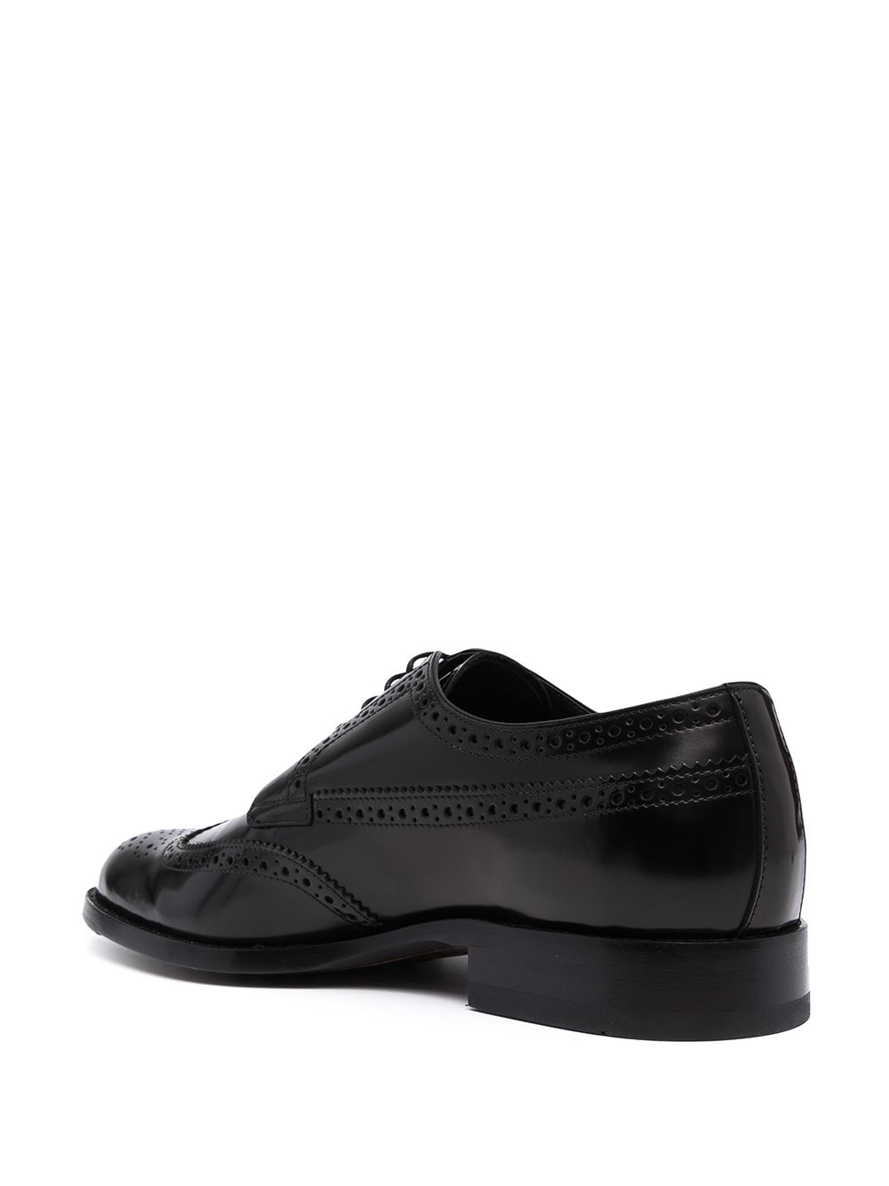polished-finish lace-up brogues - 5