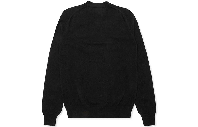 COMME des GARCONS PLAY Cardigan Gold Emblem 'Black' AZ-N050-051-1 - 2