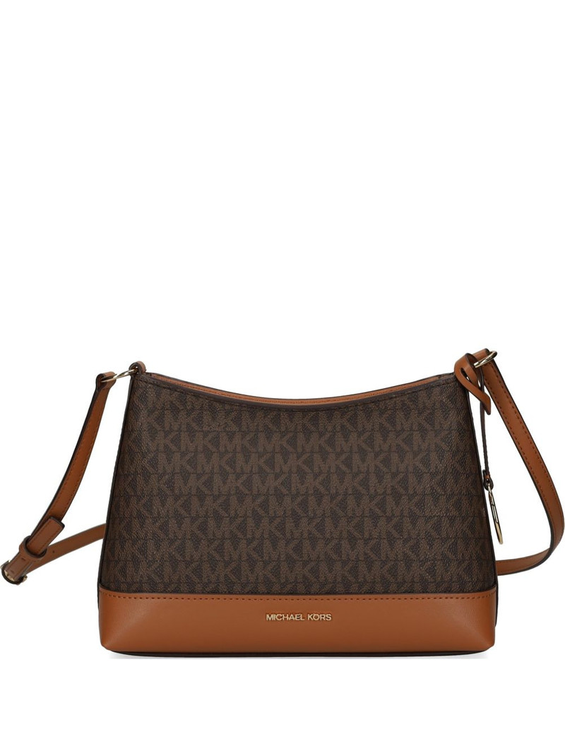 logo charm monogram cross body bag 1
