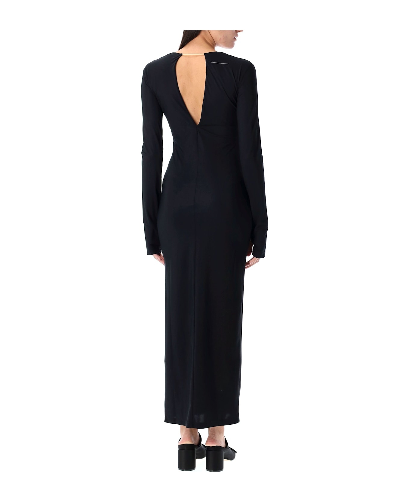 V-neck Long Dress - 2