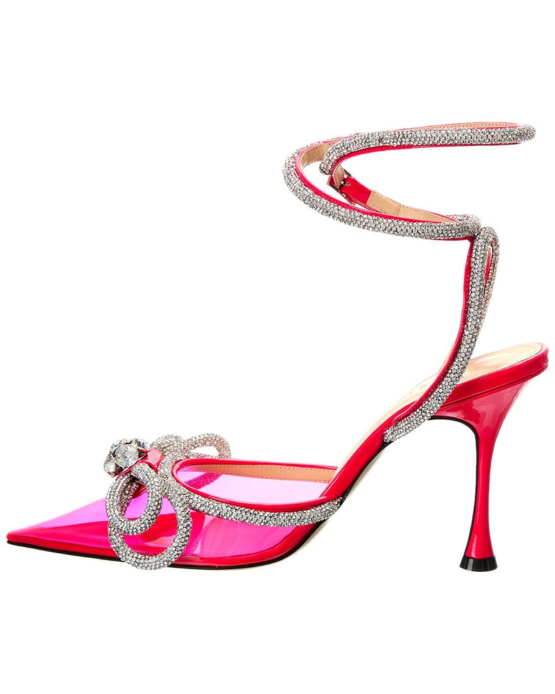 MACH & MACH Mach & Mach Double Bow Vinyl & Leather Pump outlook