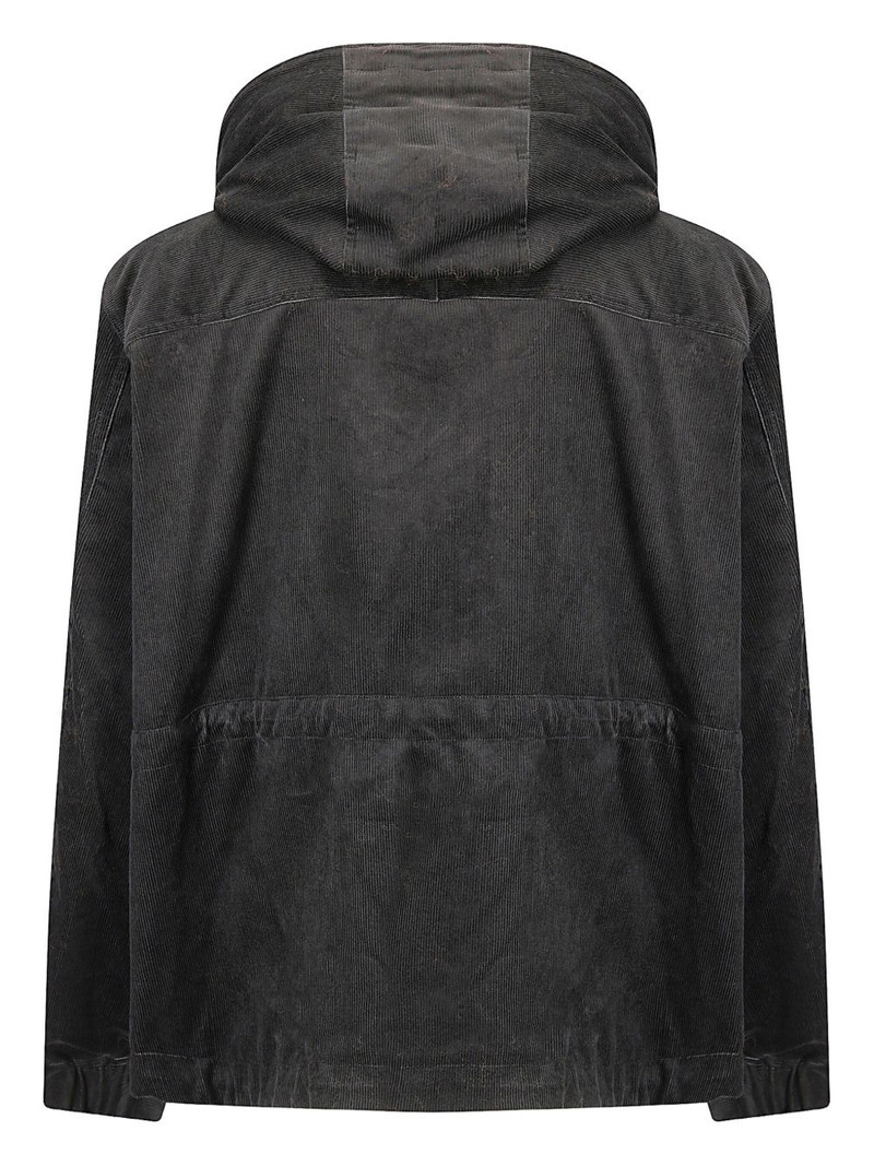sacai corduroy hooded blouson outlook