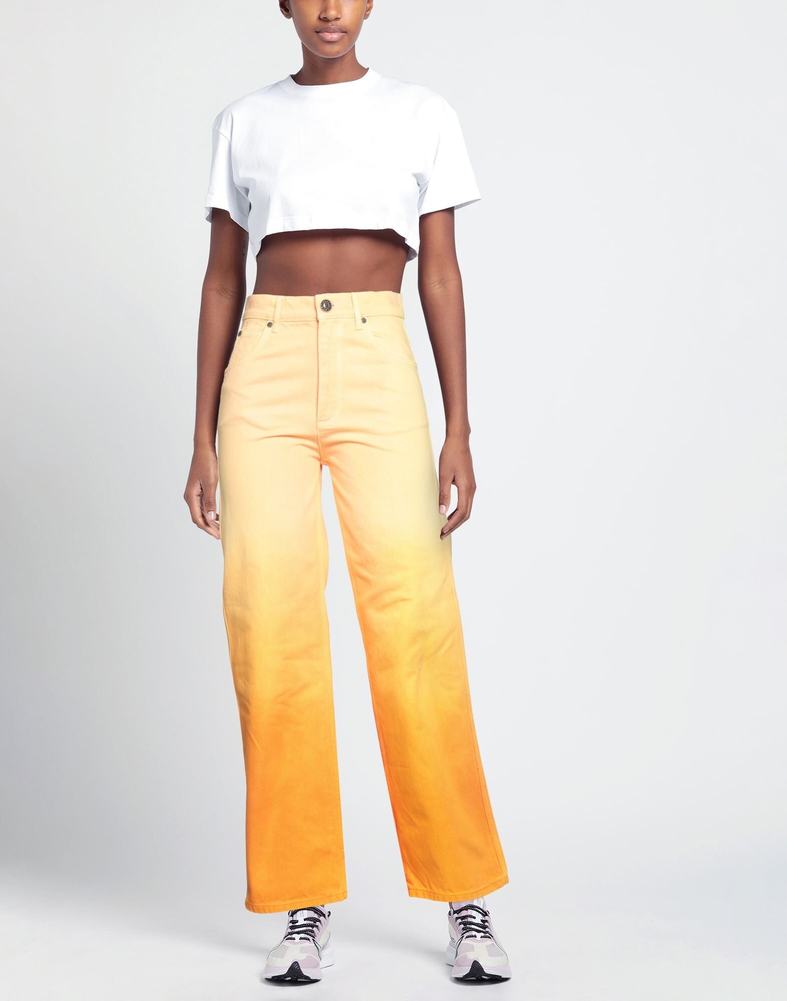 Orange Women's Denim Pants - 2