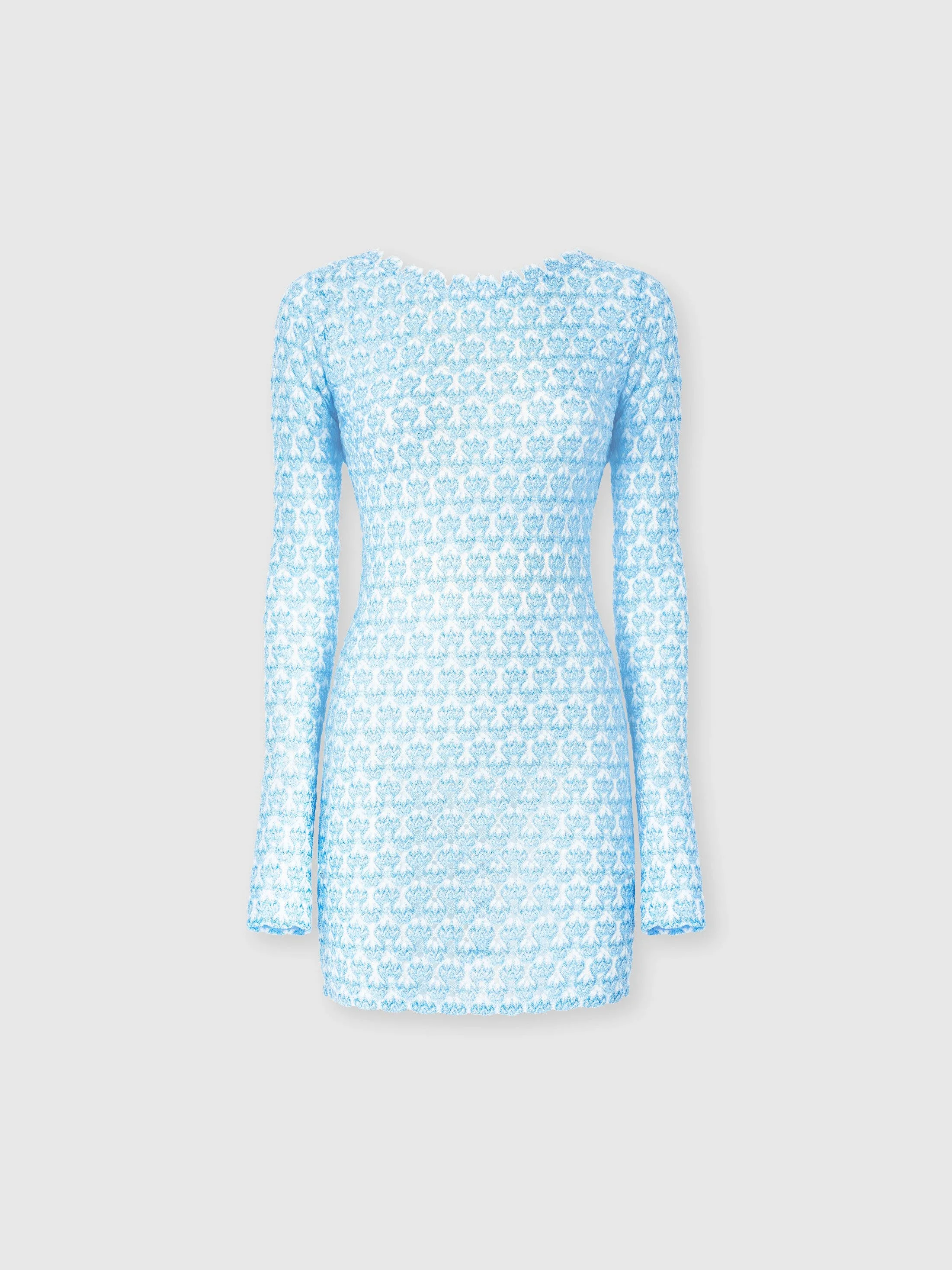 Missoni Short Lace Long Sleeve Cover-up in Light Blue at Nordstrom - 1