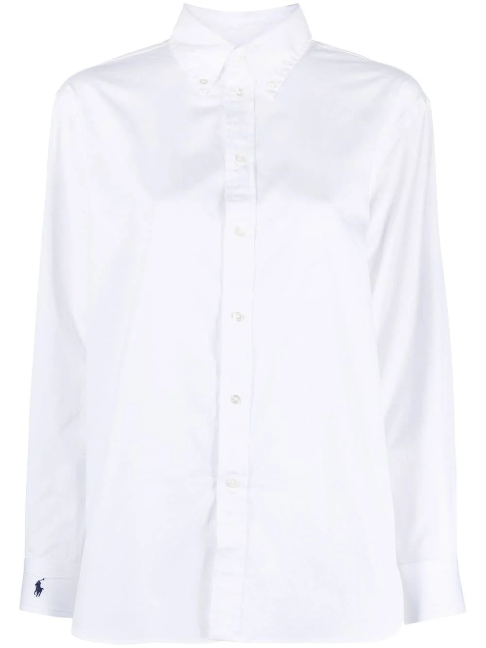 button-fastening long-sleeve shirt - 1