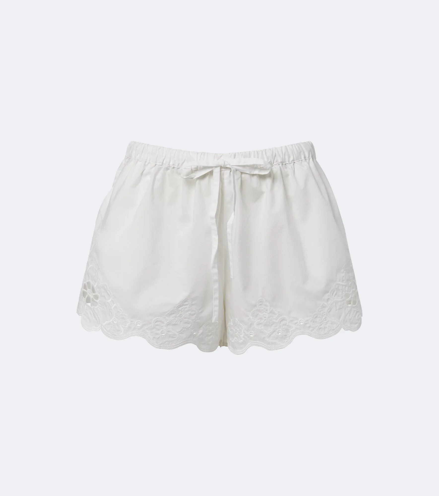 Klara emboirdered cotton shorts - 1