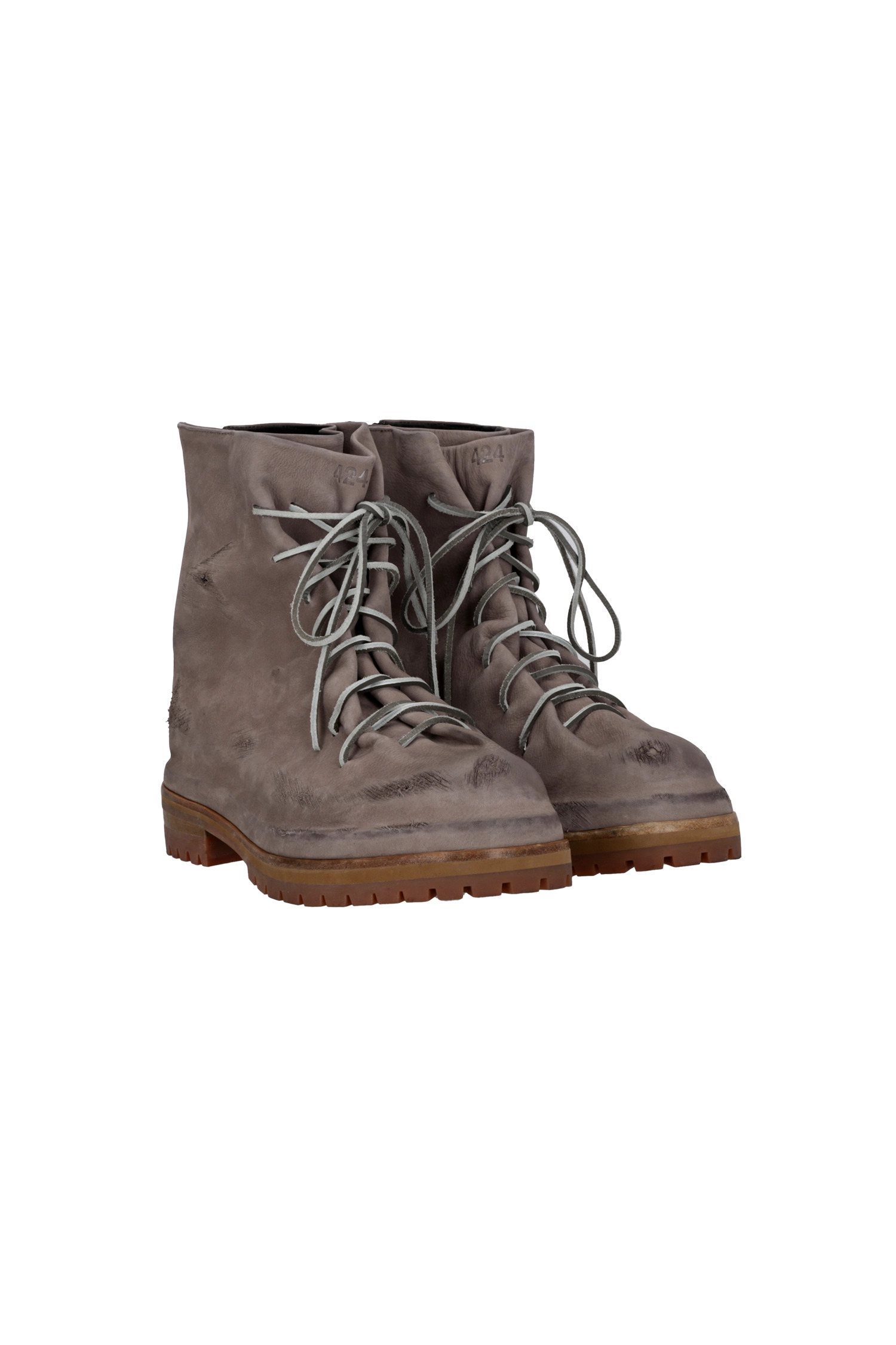 424 Laced Up Marathon Boot Dusty Nude - 2