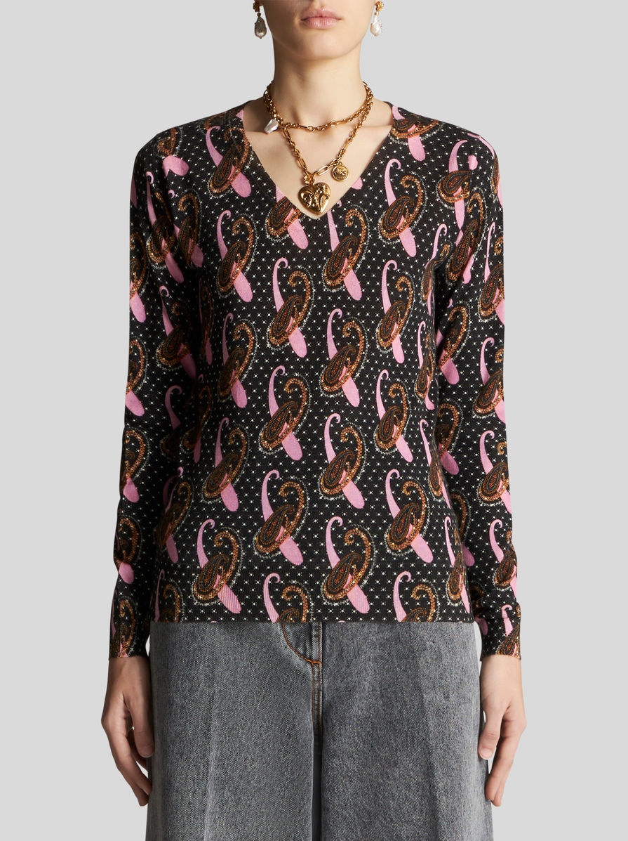 PAISLEY WOOL JUMPER - 2